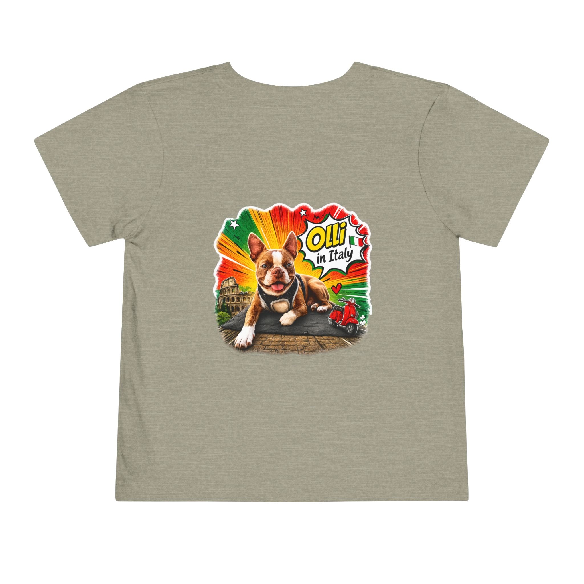 Toddler Tee — Cute Olli the Boston Terrier "I Came, I Sniffed, I Judged" Graphic