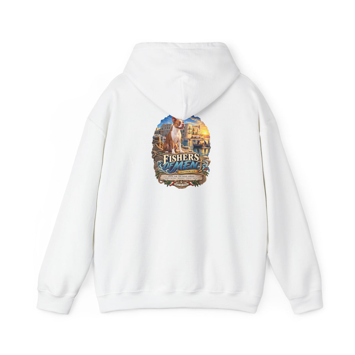 Fishers of Men Hoodie — Christian Coastal Faith Graphic Sweatshirt