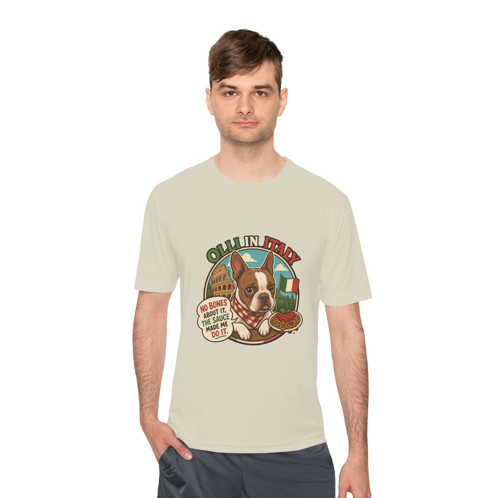 Olli In Italy Boston Terrier Tee | Italian Food Pizza Dog Design
