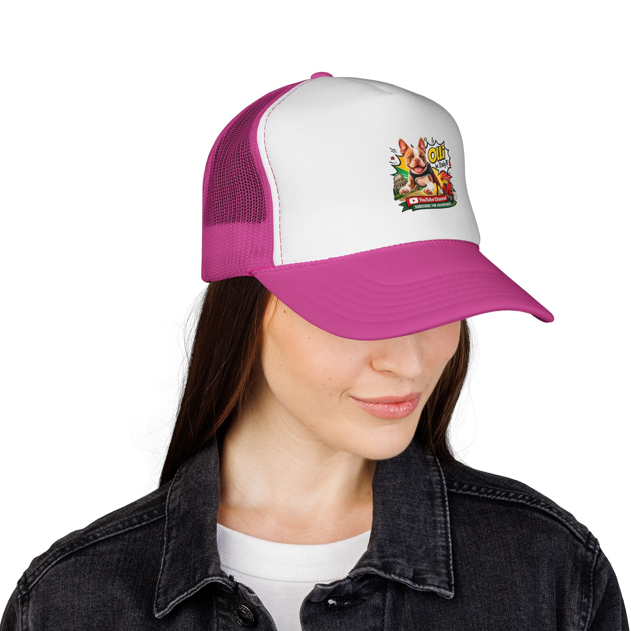 Trucker Cap — “God Is Good All The Time” Retro Olli In Italy Boston Terrier Graphic