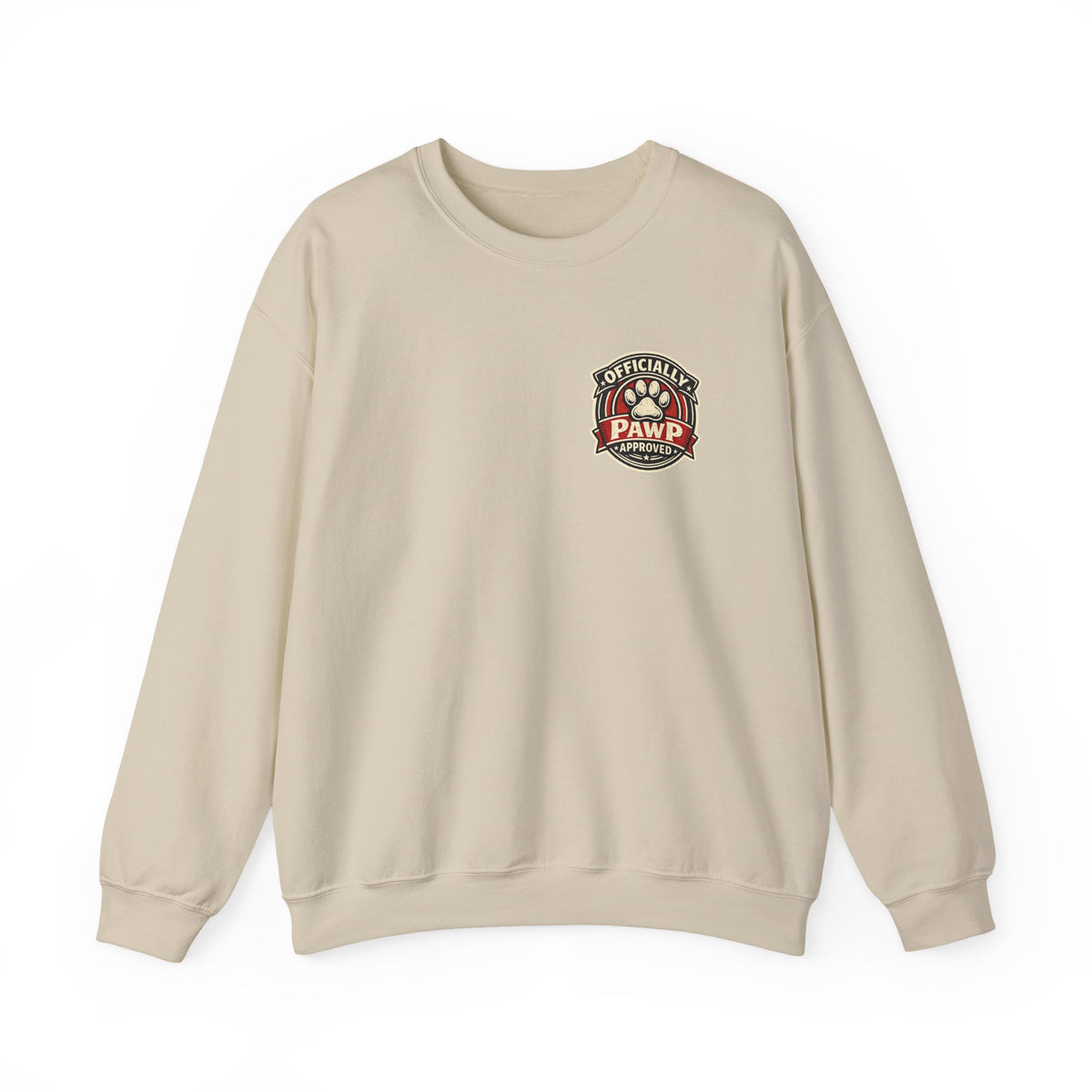 Olli The Boston Terrier Officially Licensed 'Pawp Approved' Crest Crewneck Sweatshirt