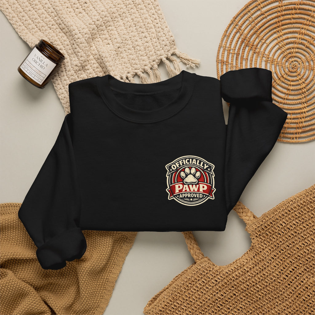 Pawfessor Officially Licensed 'Pawf' Crest Crewneck Sweatshirt