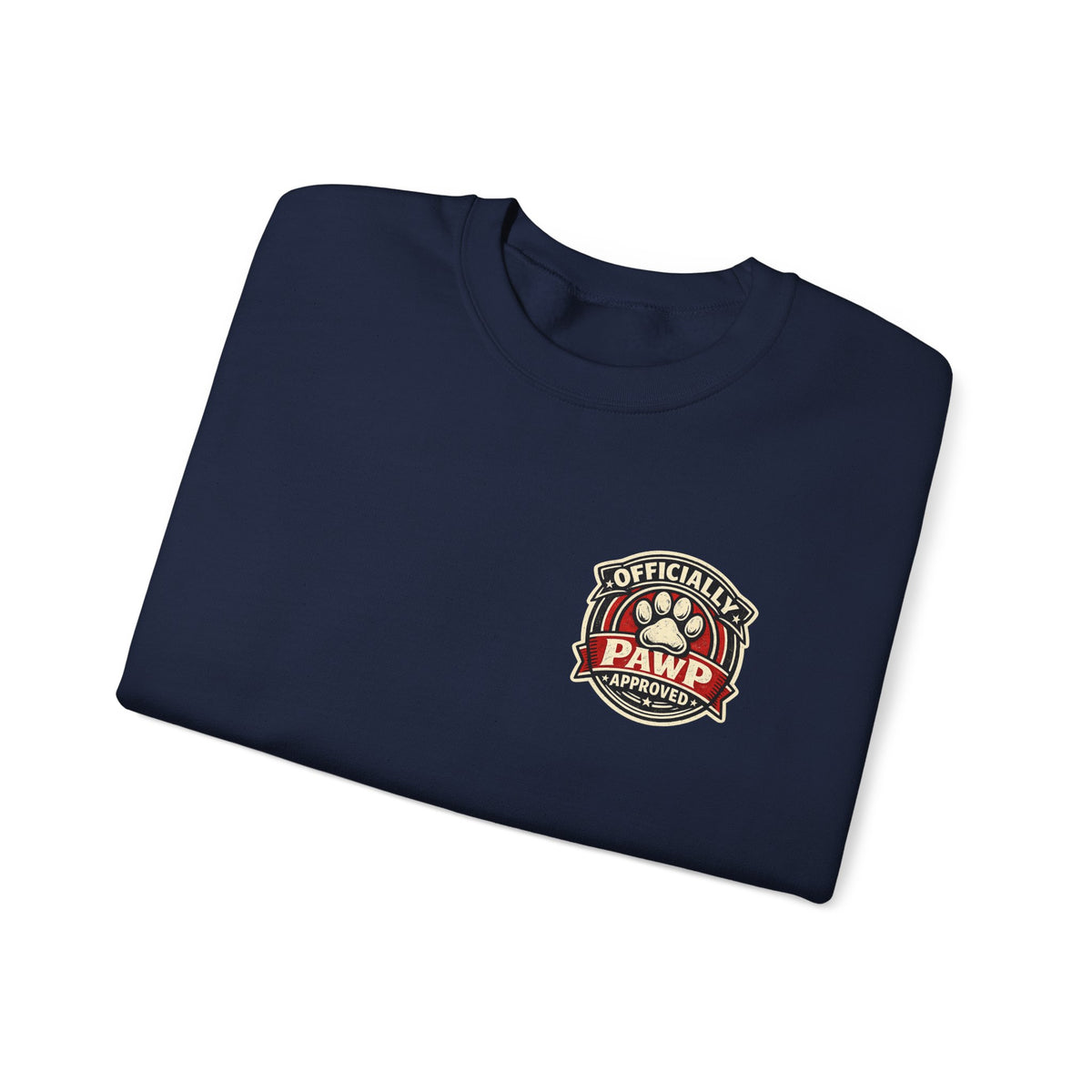 Olli The Boston Terrier Officially Licensed 'Pawp Approved' Crest Crewneck Sweatshirt