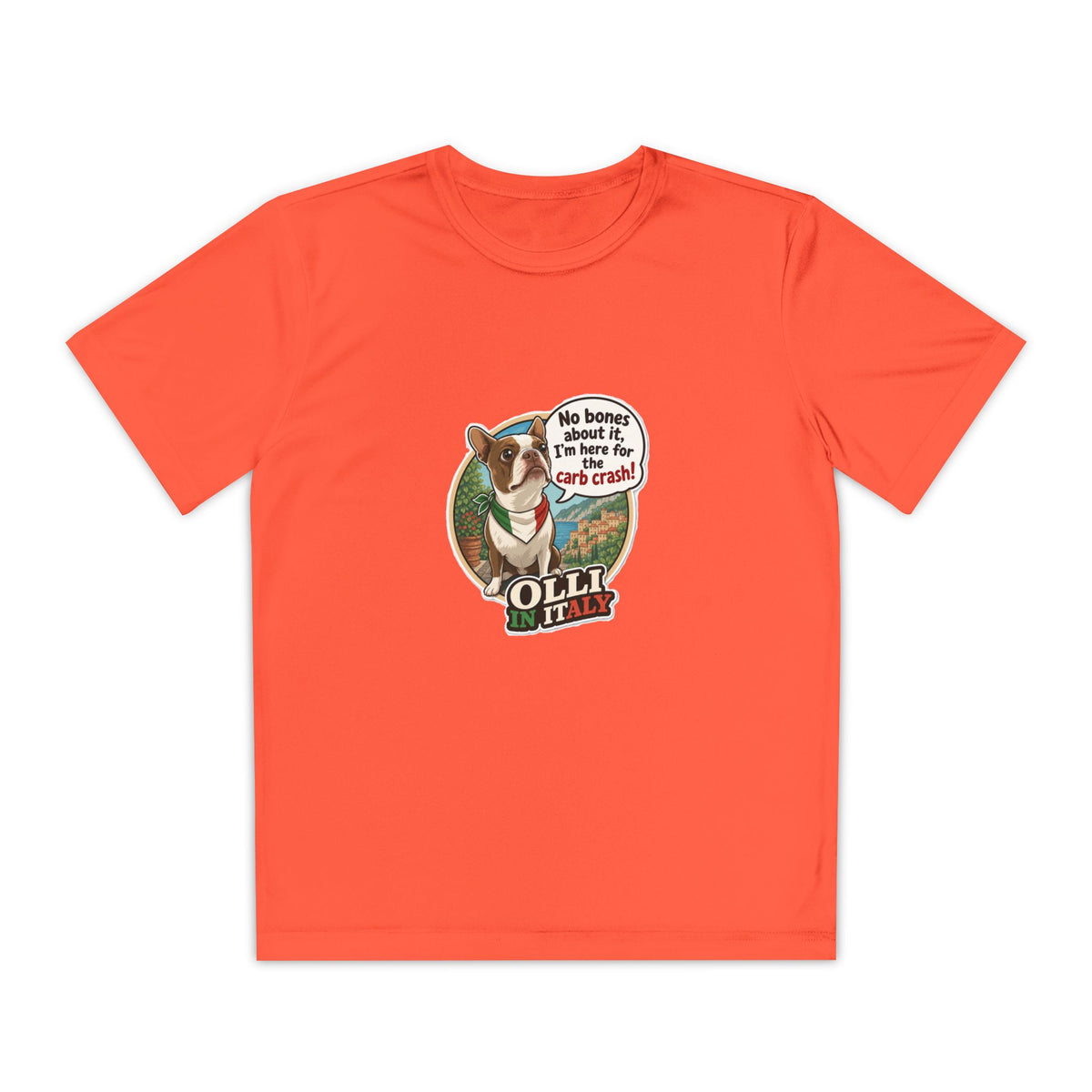 Youth Competitor Tee - 'Ollie the Corgi' Funny Kids Racing Shirt