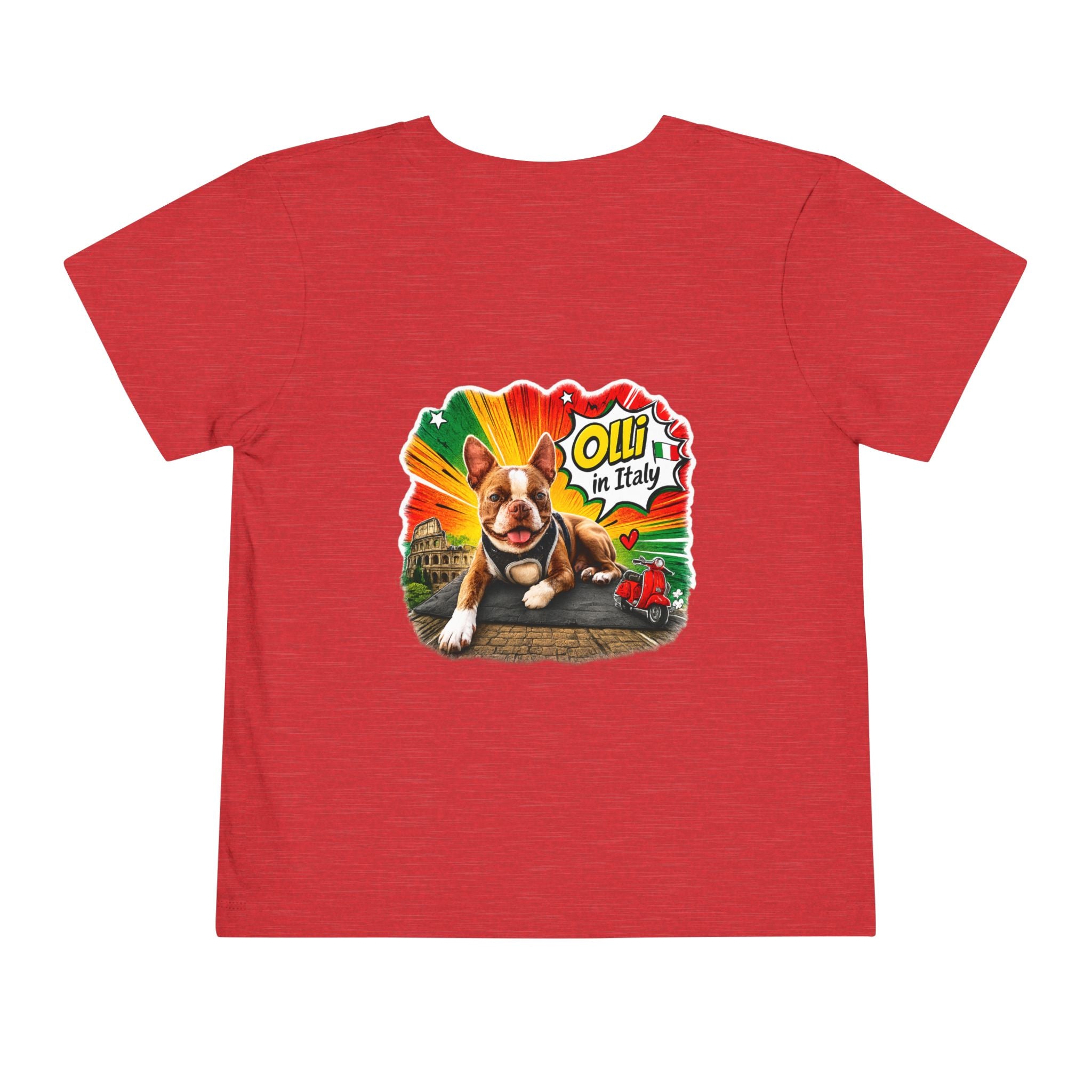Toddler Tee — Cute Olli the Boston Terrier "I Came, I Sniffed, I Judged" Graphic