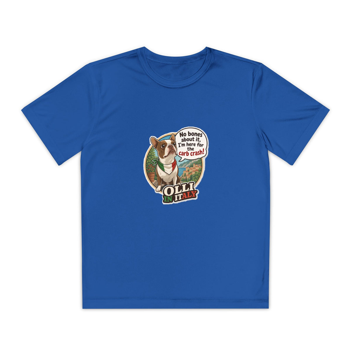 Youth Competitor Tee - 'Ollie the Corgi' Funny Kids Racing Shirt