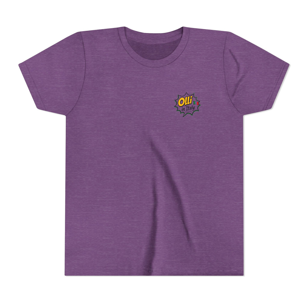 Kids' Pizza Olli the Boston Terrier Tee — "Saved by Grace" Funny Italian Pizza Youth Shirt