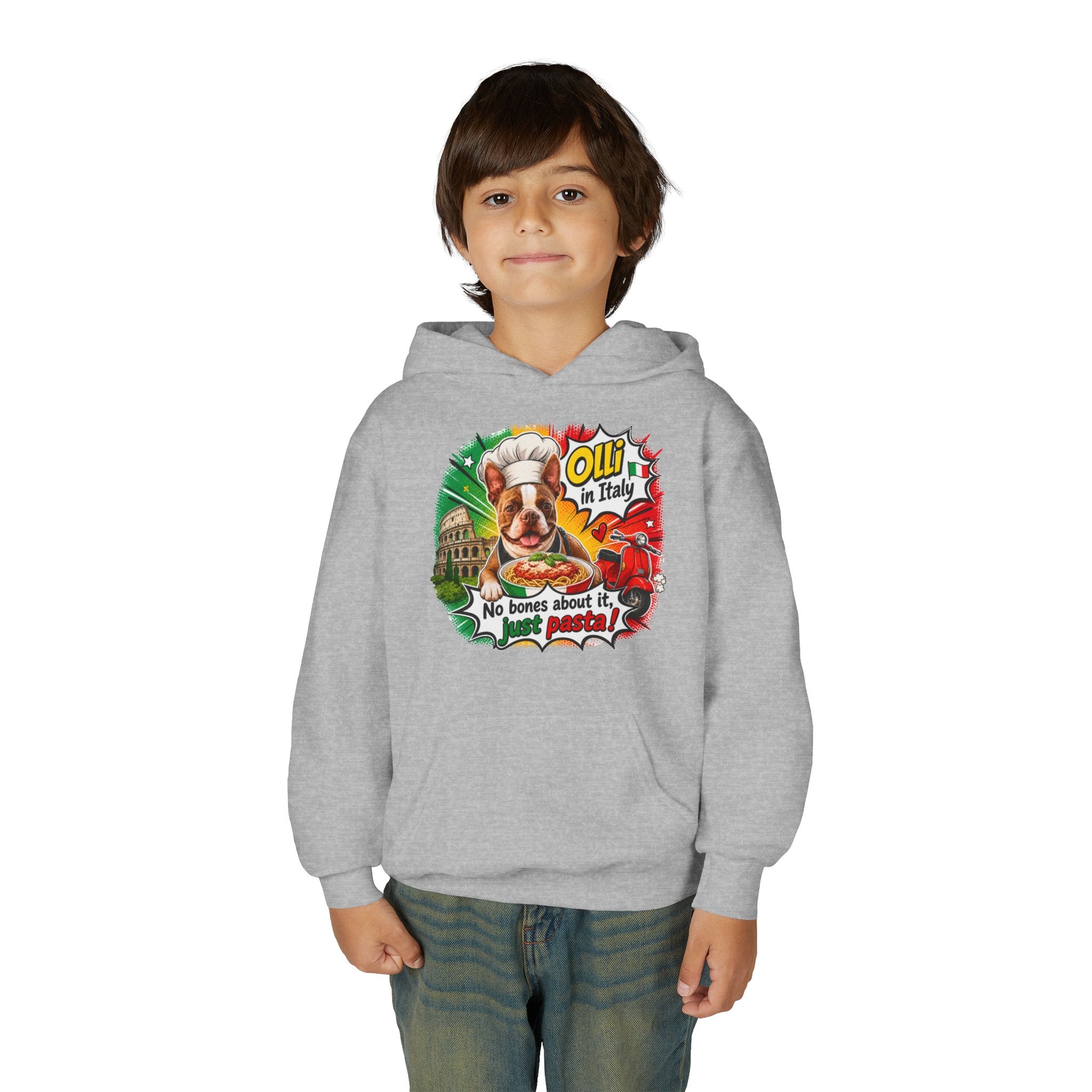 Italian Chef Dog No Bones About It Hoodie | Youth Hoodie