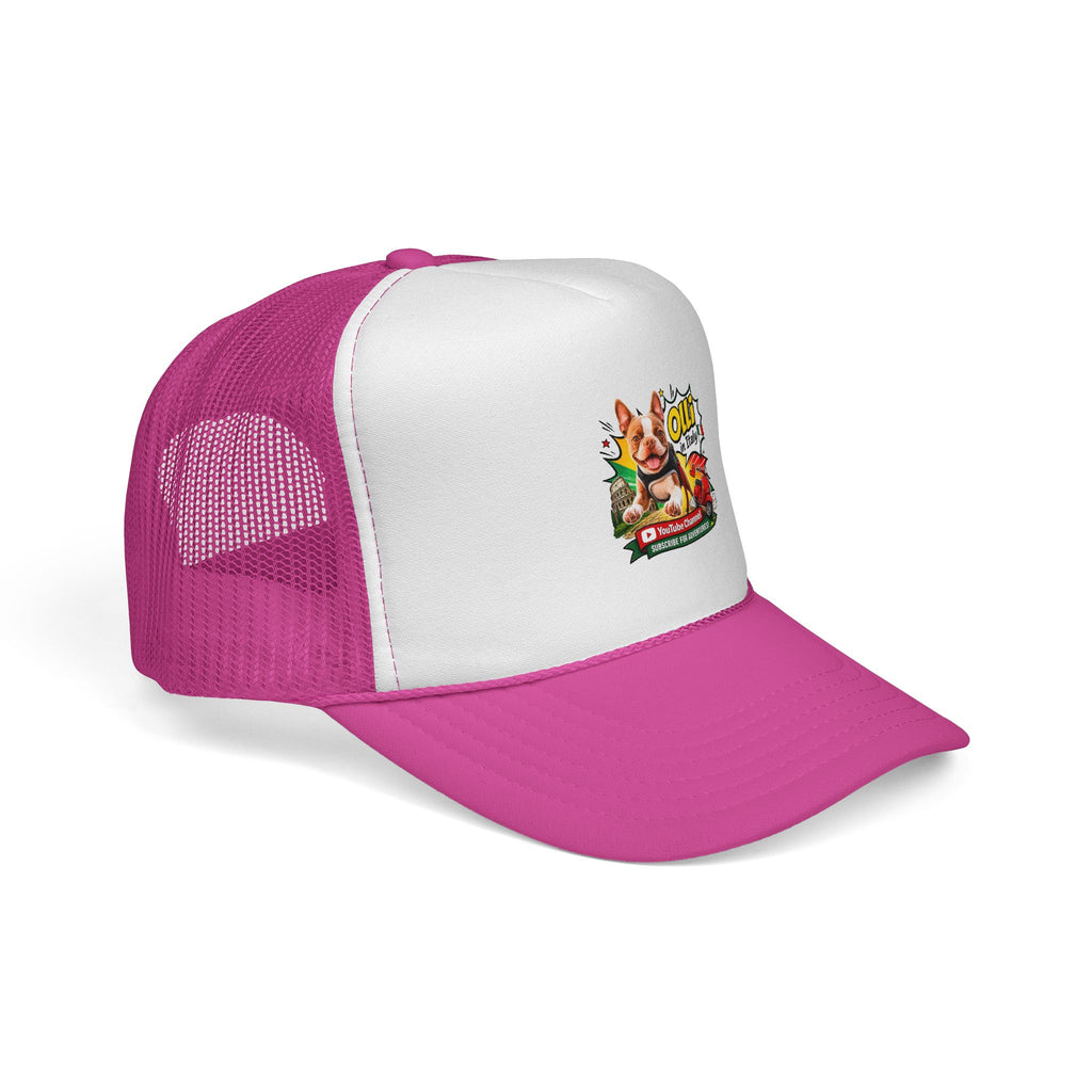 Trucker Cap — “God Is Good All The Time” Retro Pig Graphic
