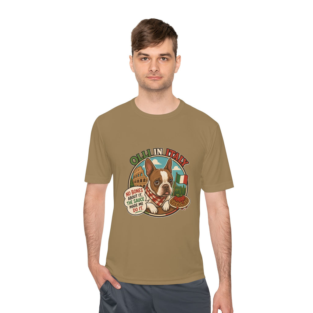 Olli In Italy Boston Terrier Tee | Italian Food Pizza Dog Design