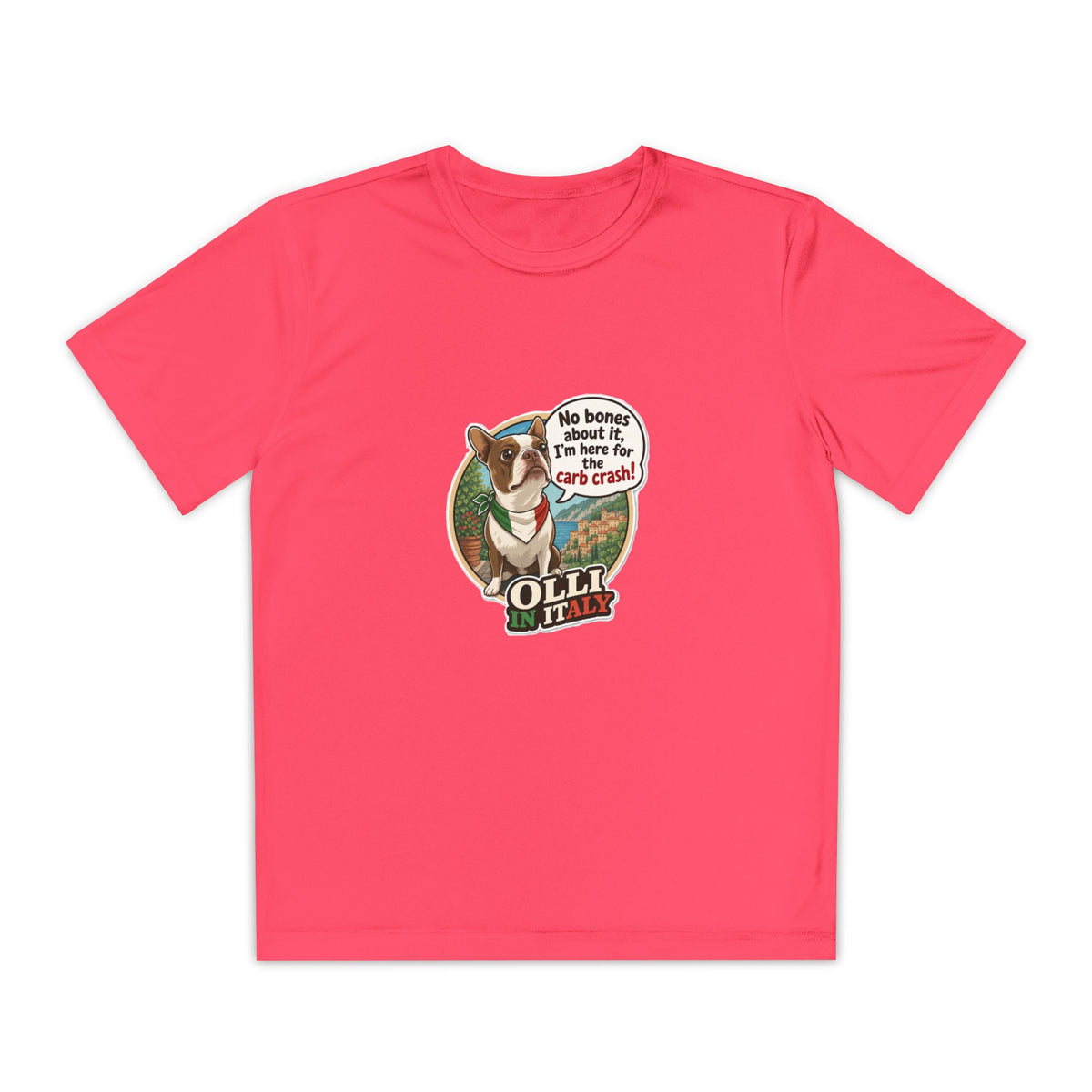 Youth Competitor Tee - 'Ollie the Corgi' Funny Kids Racing Shirt