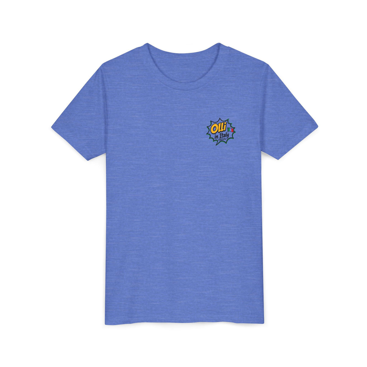 Kids' Pizza Olli the Boston Terrier Tee — "Saved by Grace" Funny Italian Pizza Youth Shirt