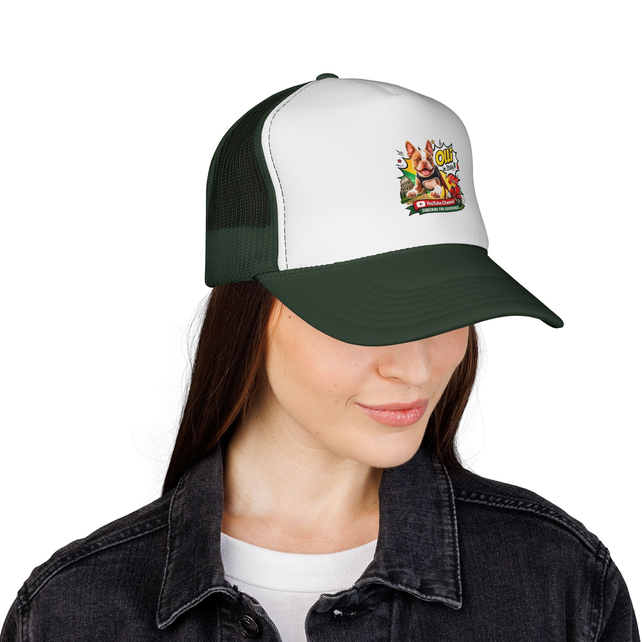 Trucker Cap — “God Is Good All The Time” Retro Pig Graphic
