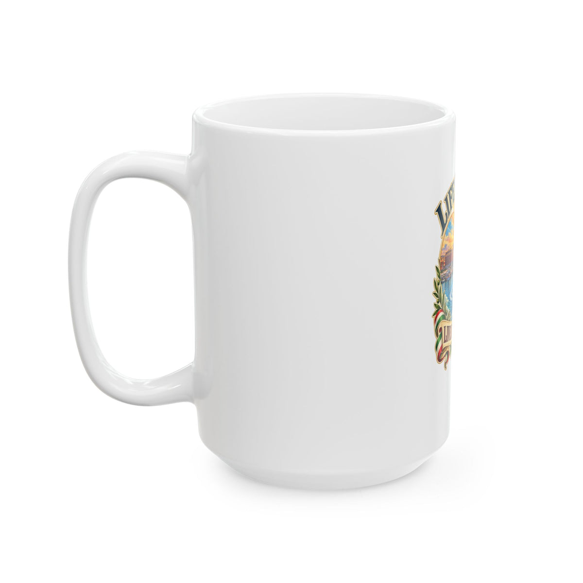 Life Is a Gift Ceramic Mug — "Live It Generously" Inspirational Coffee Cup (11oz & 15oz)
