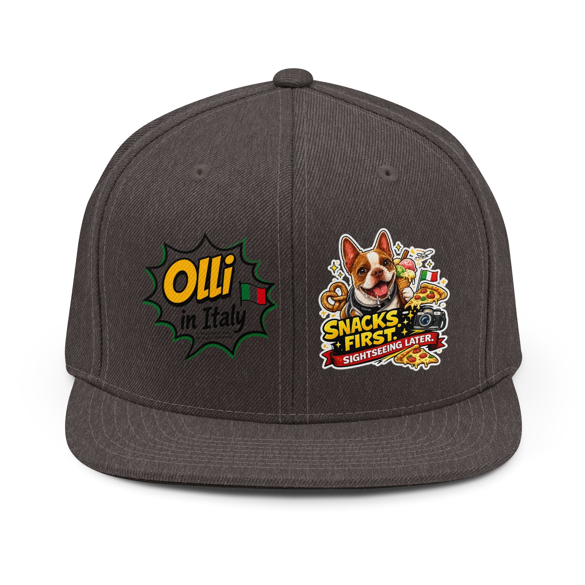 Olli in Italy Snapback | Olli Snacks First sightseeing hat