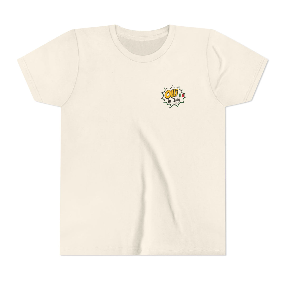 Kids' Pizza Olli the Boston Terrier Tee — "Saved by Grace" Funny Italian Pizza Youth Shirt