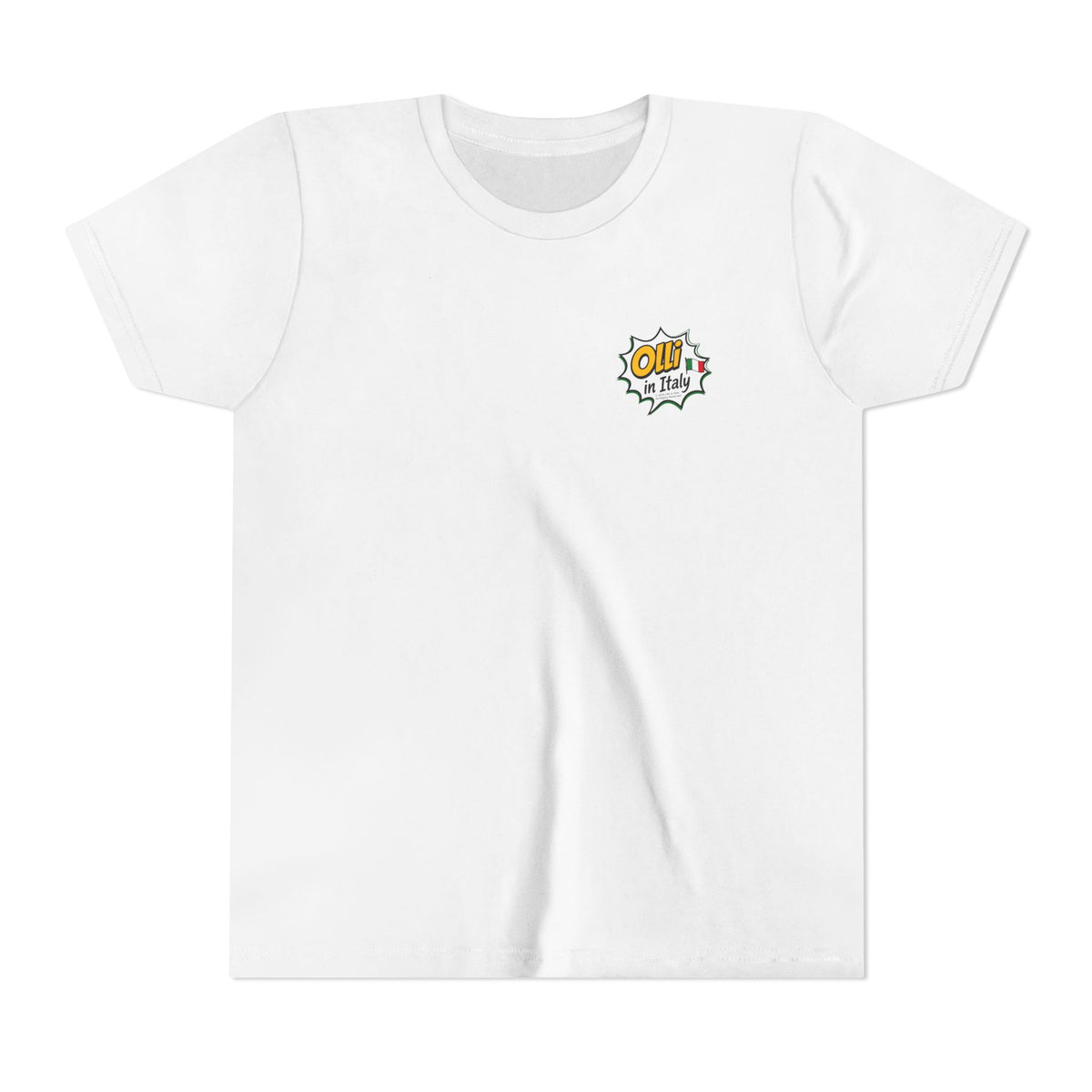Kids' Pizza Olli the Boston Terrier Tee — "Saved by Grace" Funny Italian Pizza Youth Shirt
