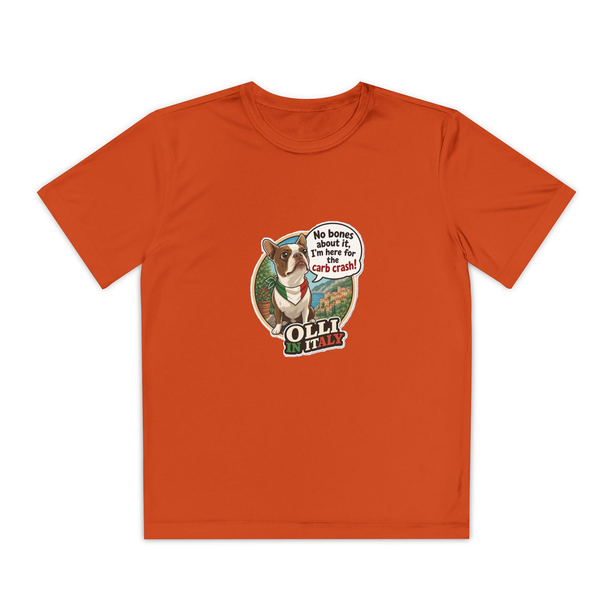 Youth Competitor Tee - 'Ollie the Corgi' Funny Kids Racing Shirt