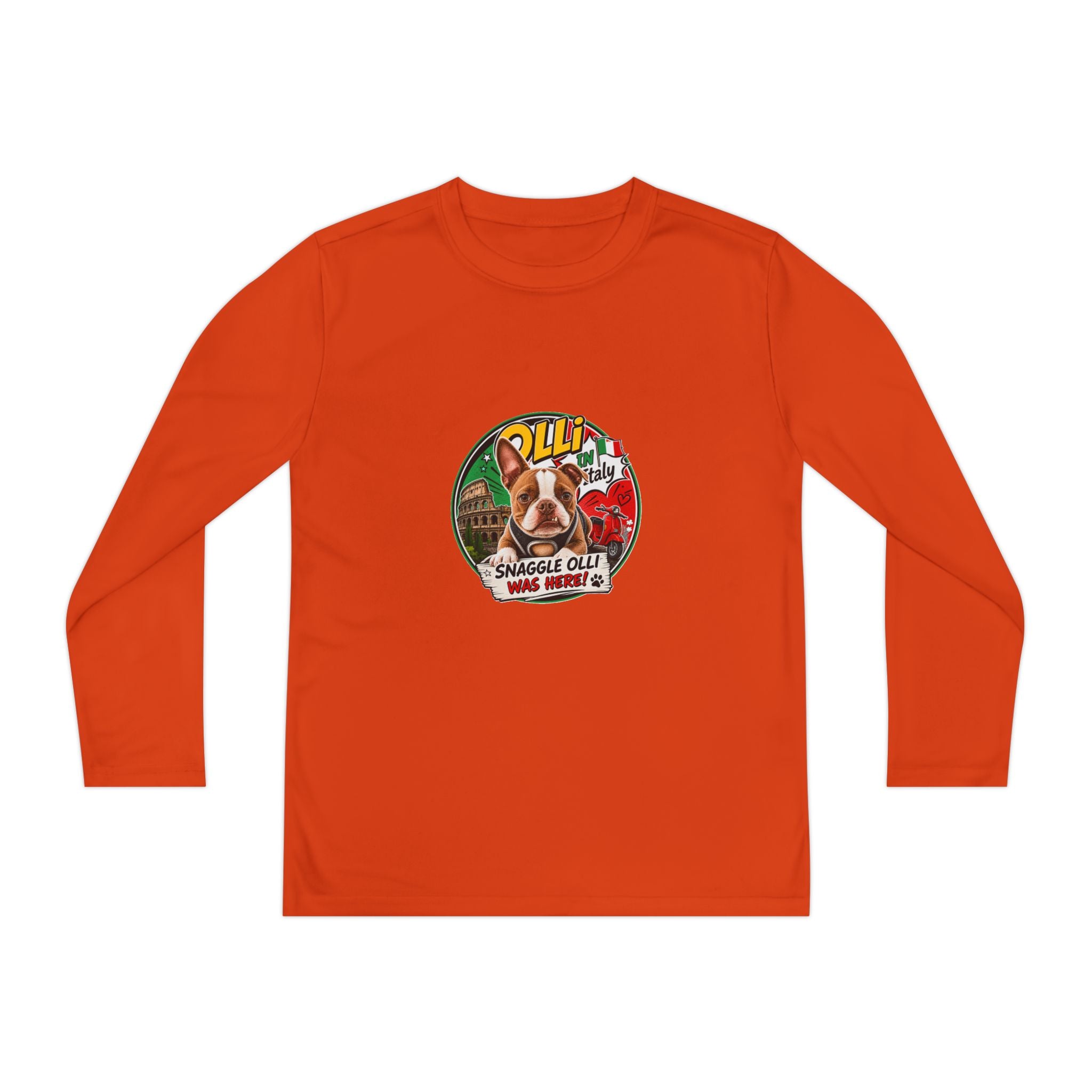Youth Long Sleeve Tee — "Olli" Snaggle Graphic TEE