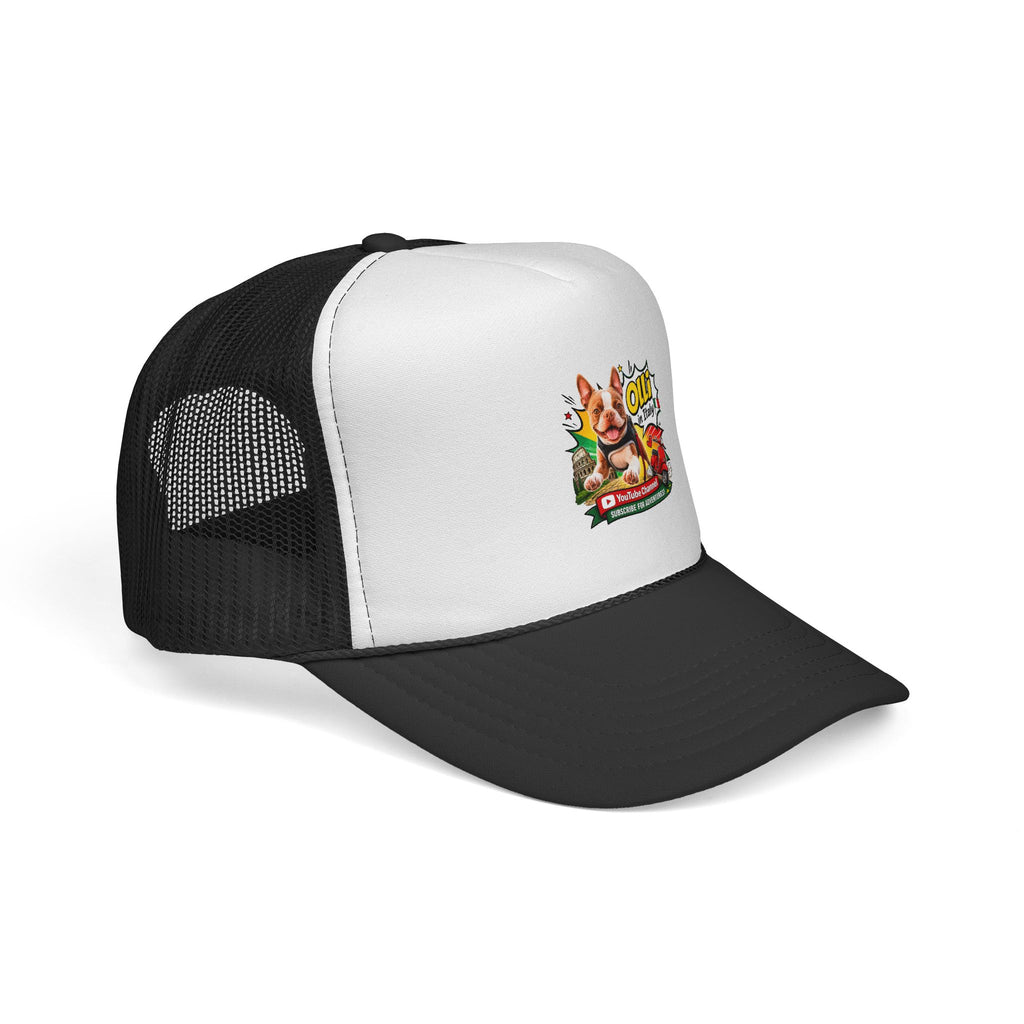 Trucker Cap — “God Is Good All The Time” Retro Olli In Italy Boston Terrier Graphic