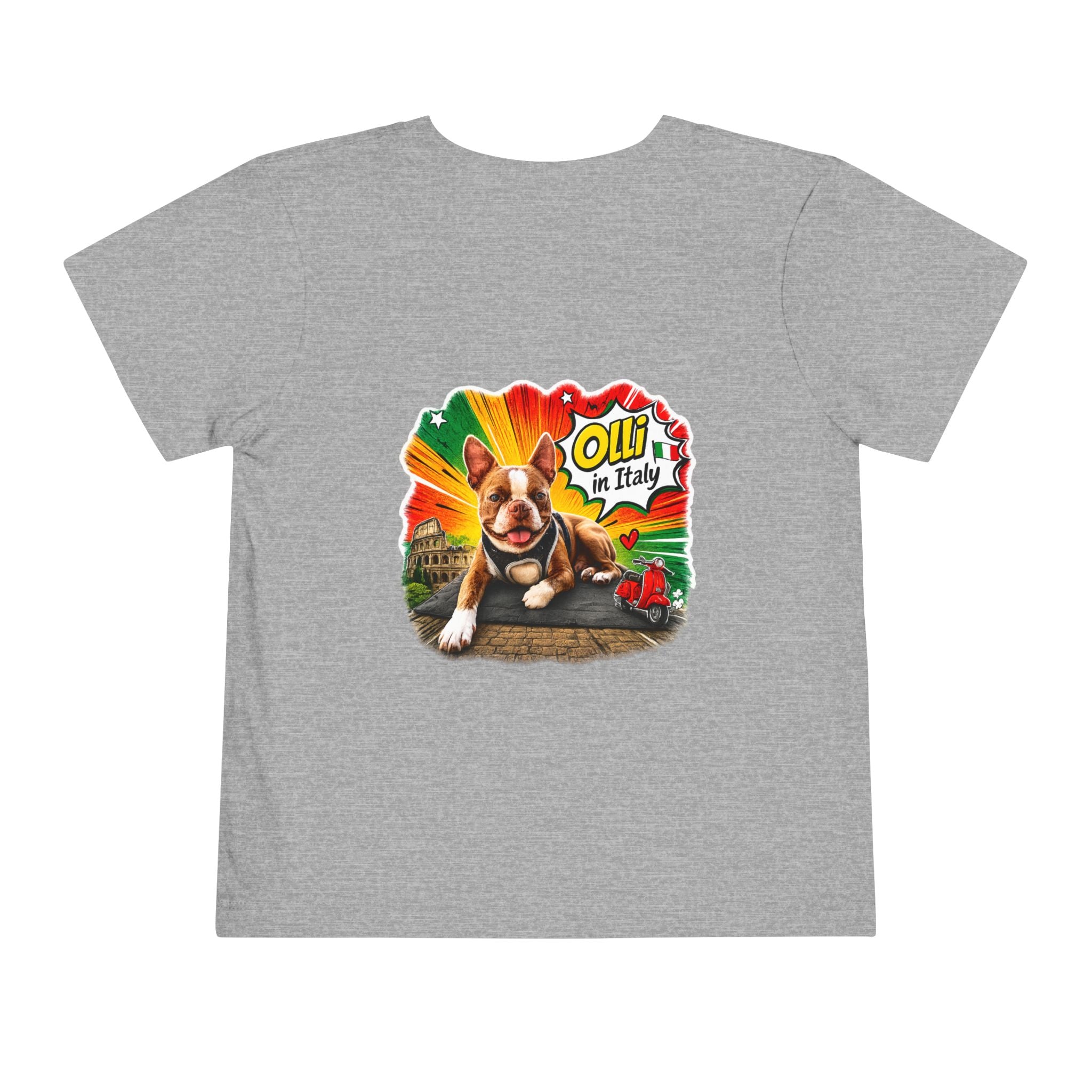 Toddler Tee — Cute Olli the Boston Terrier "I Came, I Sniffed, I Judged" Graphic