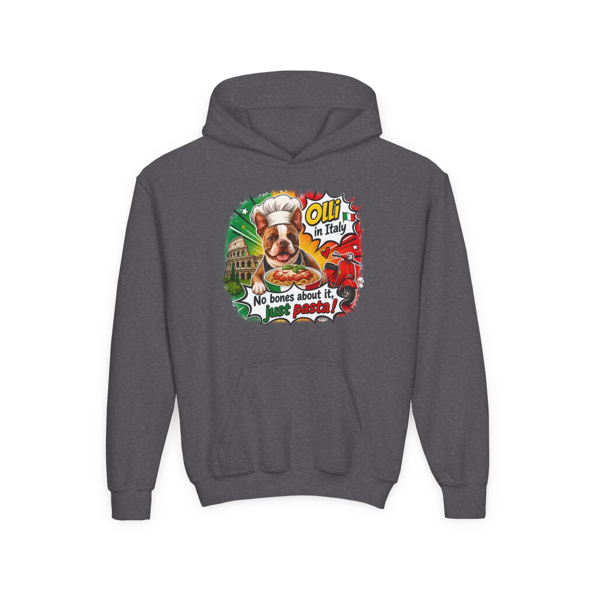 Italian Chef Dog No Bones About It Hoodie | Youth Hoodie