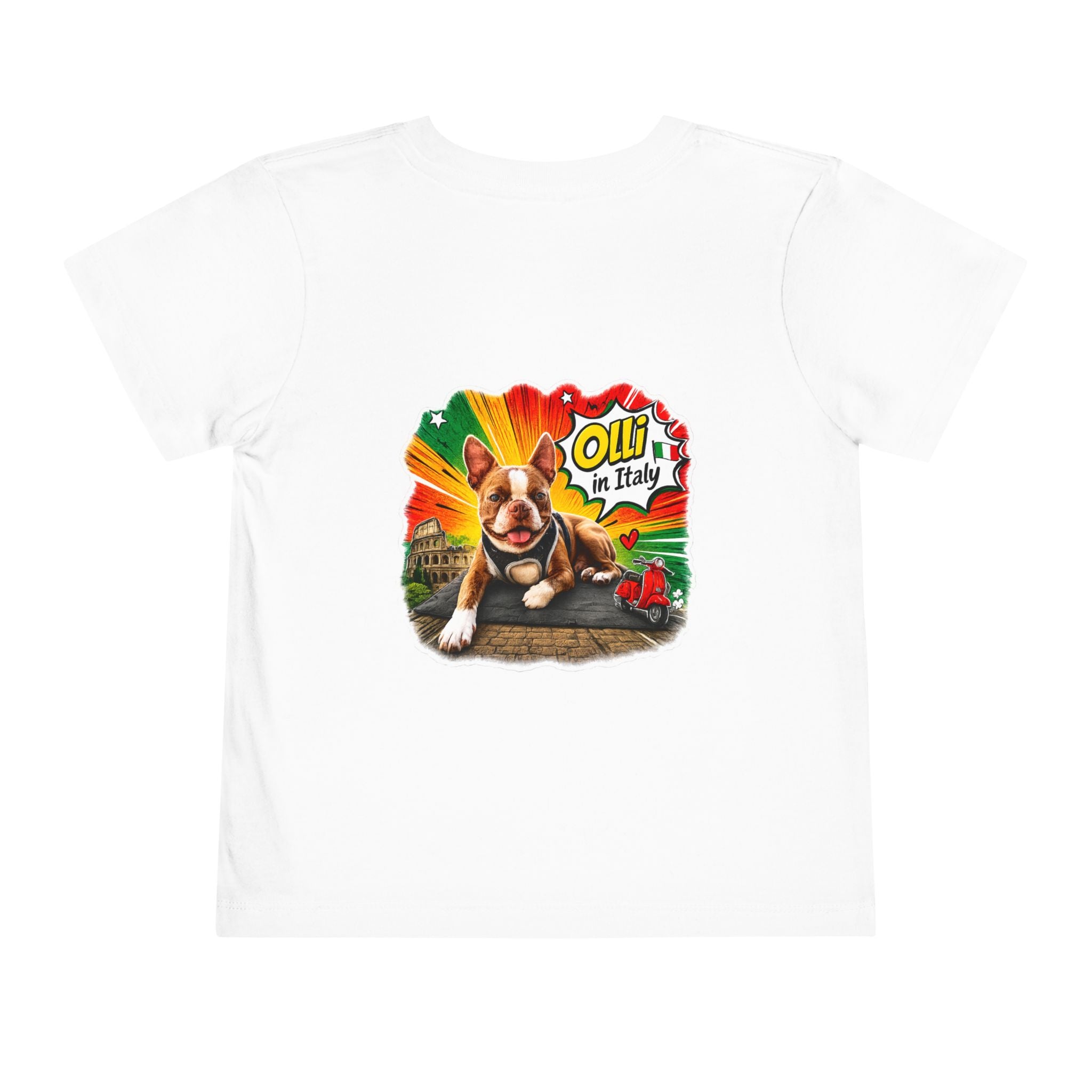 Toddler Tee — Cute Olli the Boston Terrier "I Came, I Sniffed, I Judged" Graphic