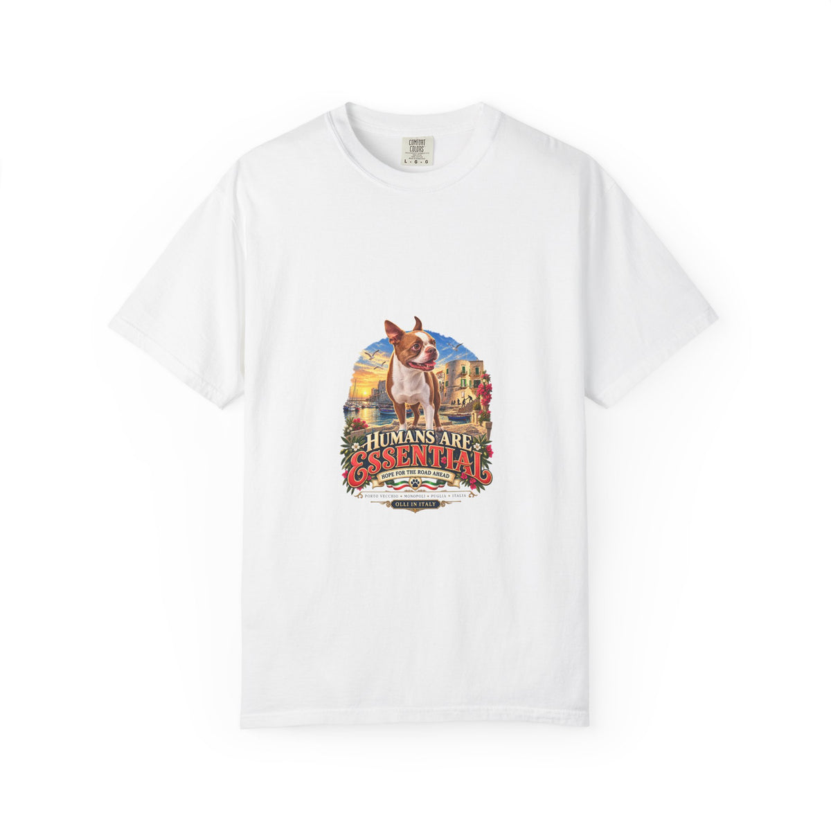 Humans Are Essential Vintage Dog T-Shirt — Retro Rescue Pet Lover Tee