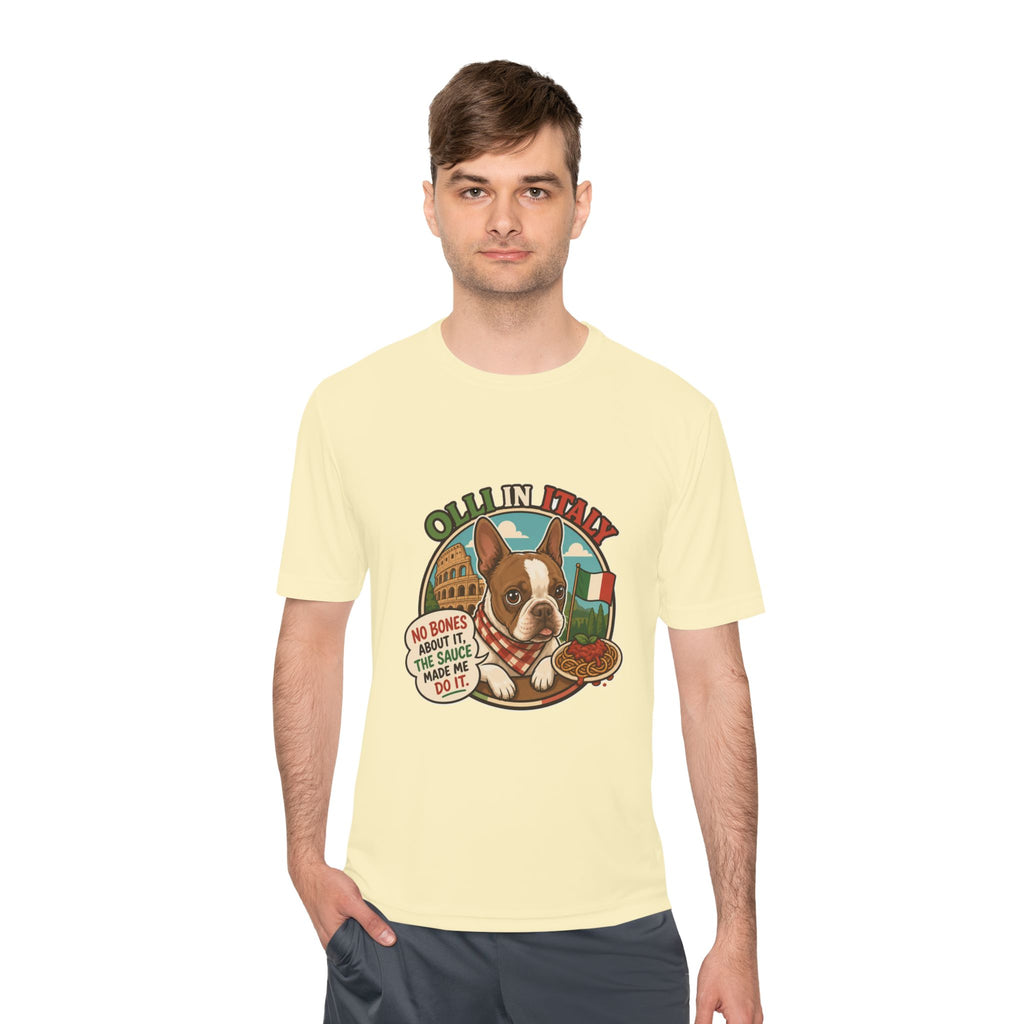 Olli In Italy Boston Terrier Tee | Italian Food Pizza Dog Design