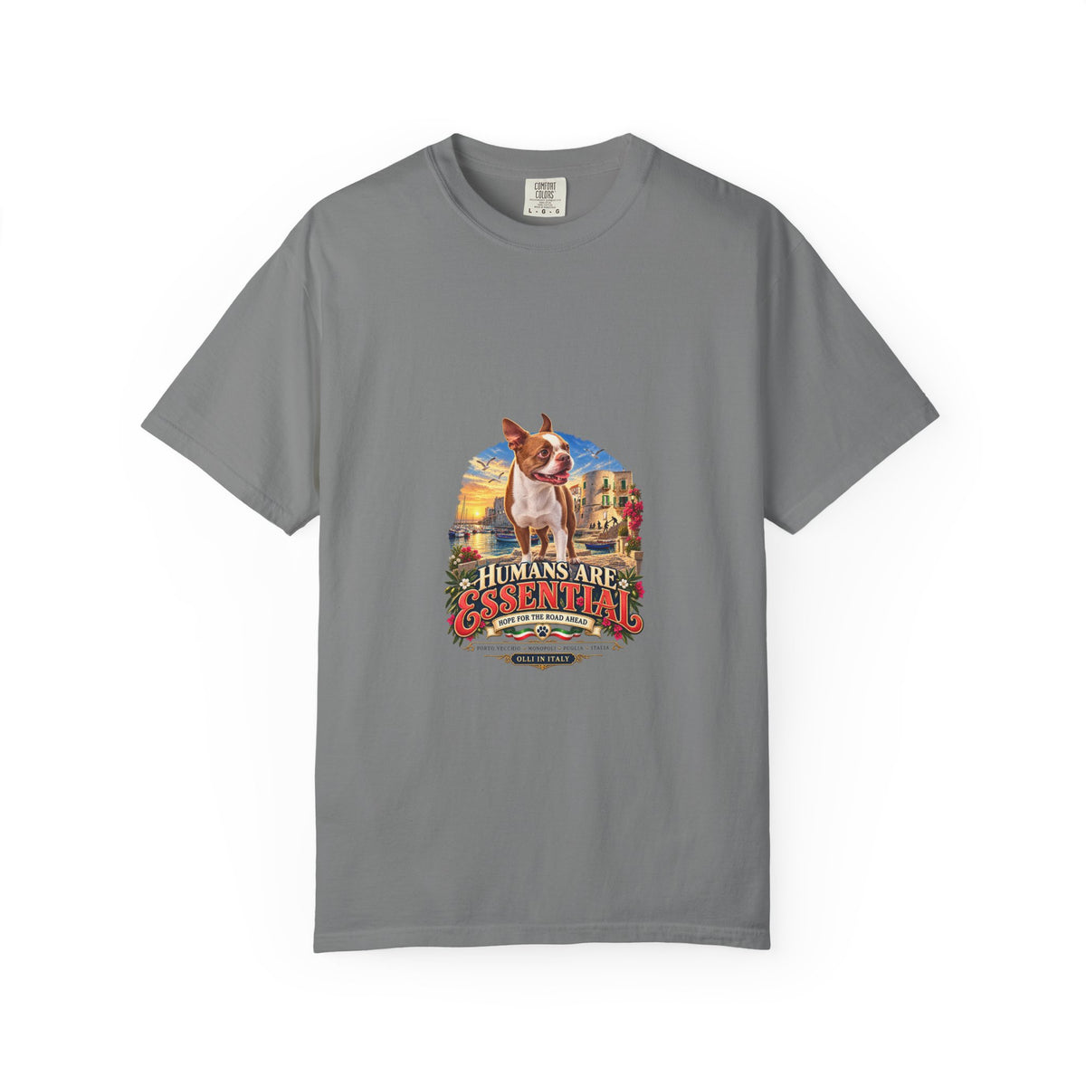 Humans Are Essential Vintage Dog T-Shirt — Retro Rescue Pet Lover Tee