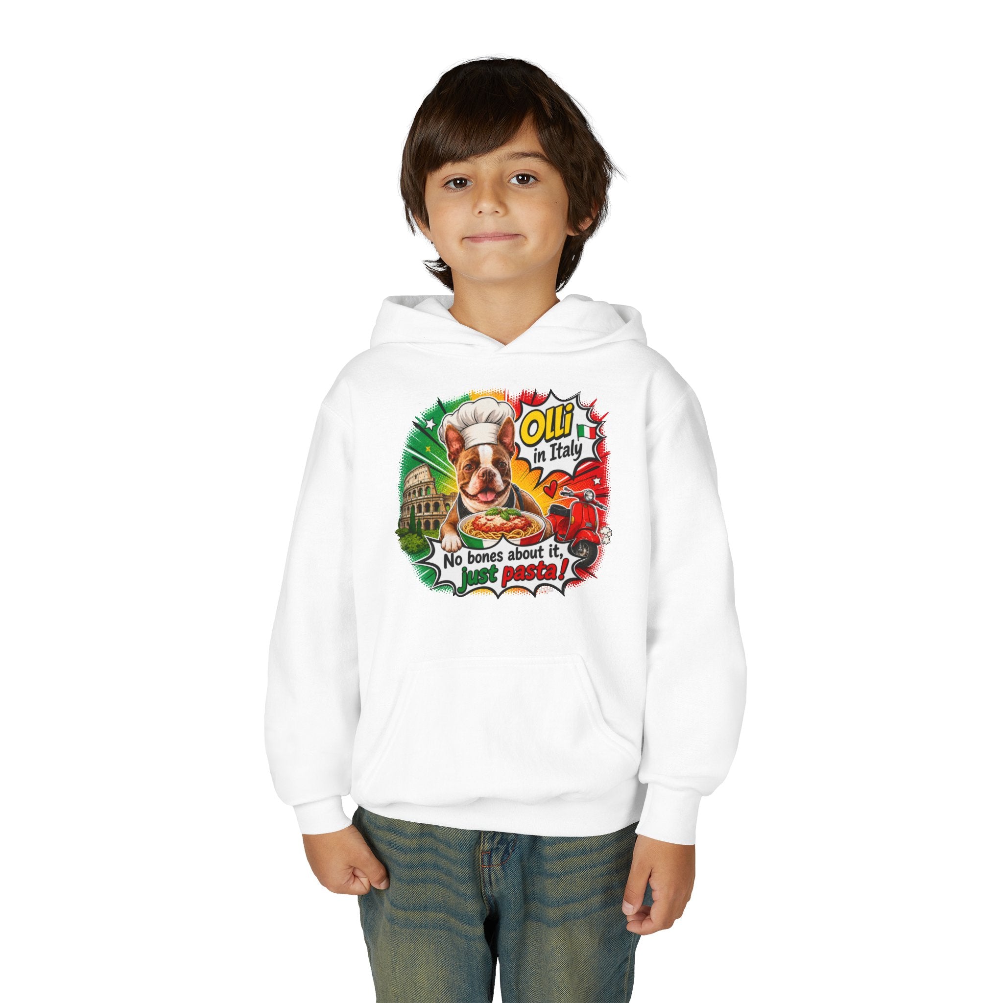 Italian Chef Dog No Bones About It Hoodie | Youth Hoodie