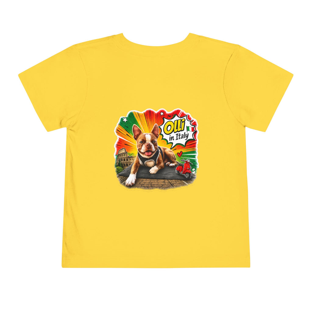 Toddler Tee — Cute Olli the Boston Terrier "I Came, I Sniffed, I Judged" Graphic