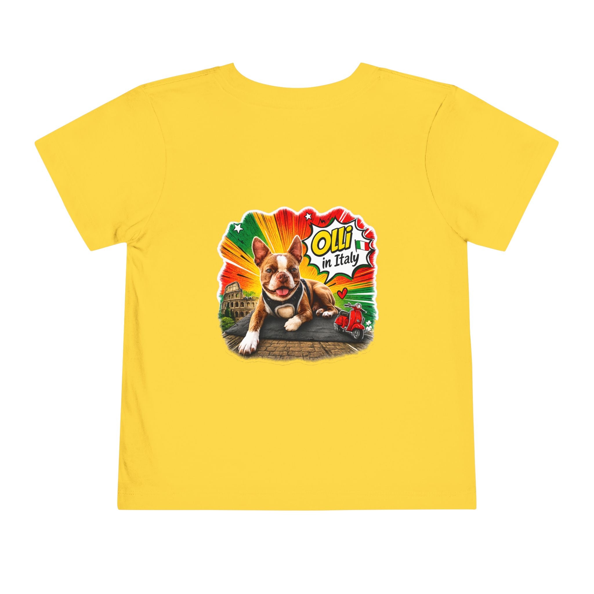 Toddler Tee — Cute Olli the Boston Terrier "I Came, I Sniffed, I Judged" Graphic